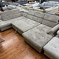 Wohnlandschaft Couch Sofa +Teddycord +Bettfunktion +Stauraum +Kopfstützenverstellung +Armlehnenverstellung
