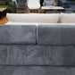 Sofa Couch Wohnlandschaft + Bettfunktion + Stauraum + Kopfstützen verstellbar