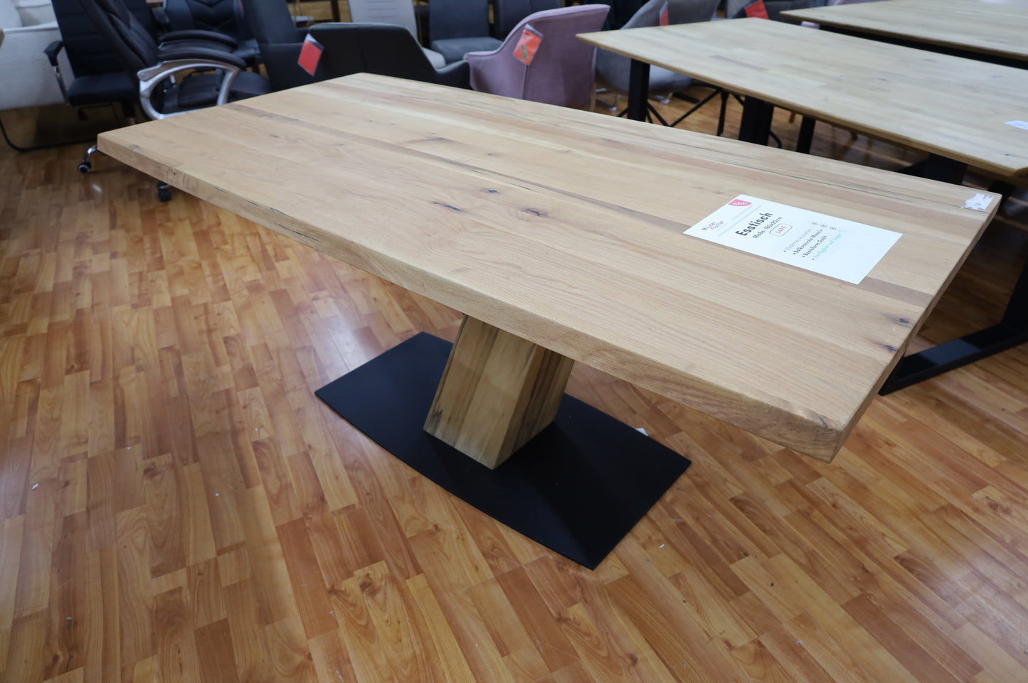 Esstisch Tisch + Balkeneiche Massivholz + NEU auf Lager
