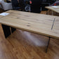 Esstisch Tisch + Balkeneiche Massivholz + durchgehende Lamellen + NEU