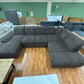 Wohnlandschaft Sofa Couch +Bettfunktion +Rückentiefenverstellung +Stauraum +Kopfstützenverstellung