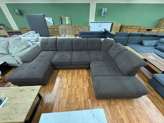 Wohnlandschaft Sofa Couch +Bettfunktion +Rückentiefenverstellung +Stauraum +Kopfstützenverstellung