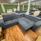 Sofa Couch Wohnlandschaft +Cord +Bettfunktion +Stauraum +Kopfstützenverstellung