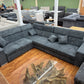 Sofa Couch Wohnlandschaft +Cord +Stauraum +Bettfunktion +Kopfstützenverstellung