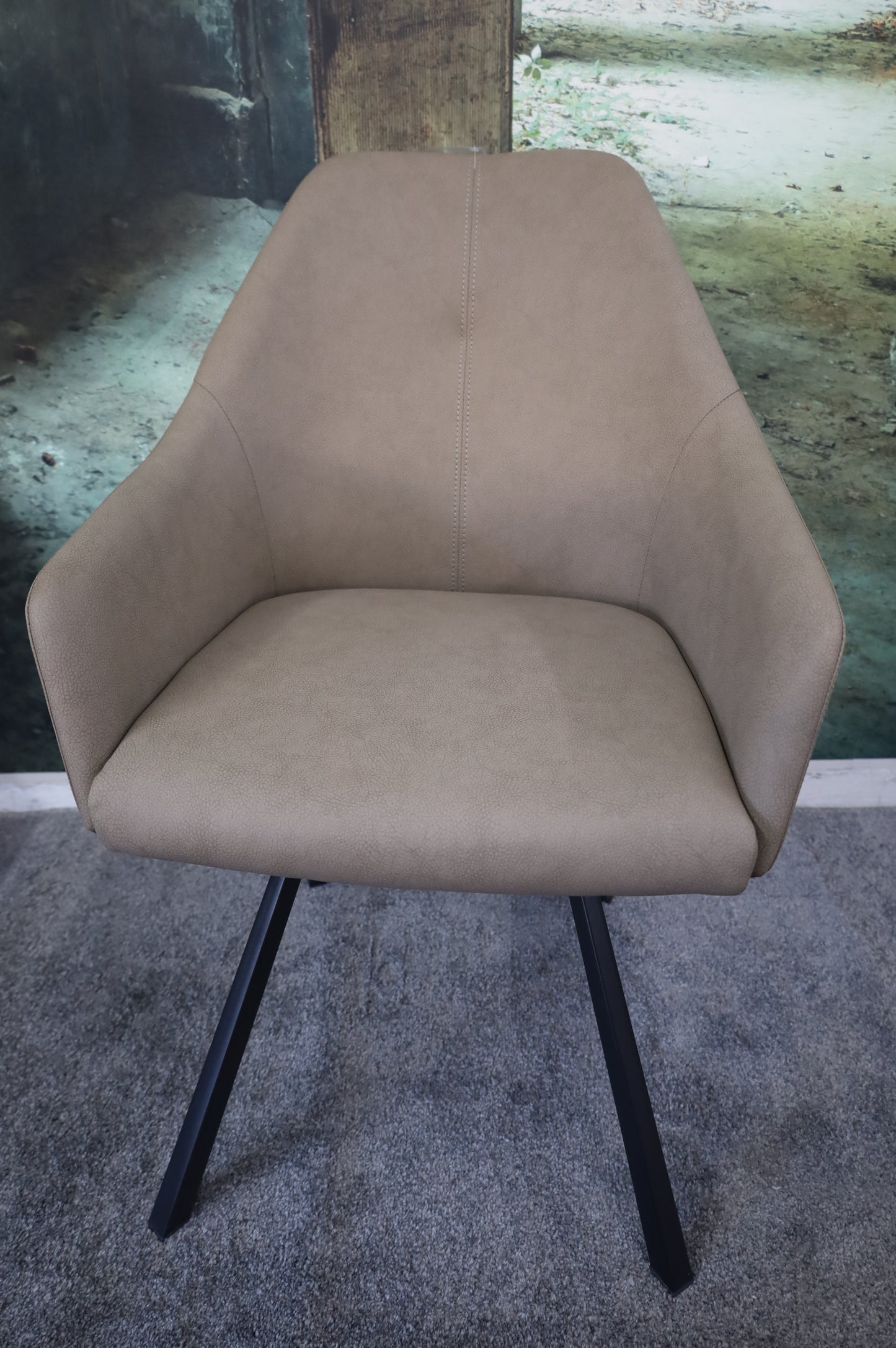 Esszimmerstuhl Stuhl +180° drehbar +Rückdrehfunktion +Kunstleder