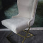 Esszimmerstuhl Stuhl +Samtstoff +Gestell in Gold oder Chrom +Farben