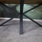 Esszimmertisch Tisch +Baumkante +Wildeiche +Metallgestell
