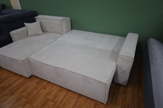 Sofa Couch Wohnlandschaft +Bettfunktion +Stauraum +Kissen