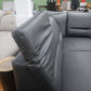 Sofa Couch Wohnlandschaft+elektrische Relaxfunktion+Kunstleder