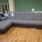Sofa Couch Wohnlandschaft +Kopfteile verstellbar