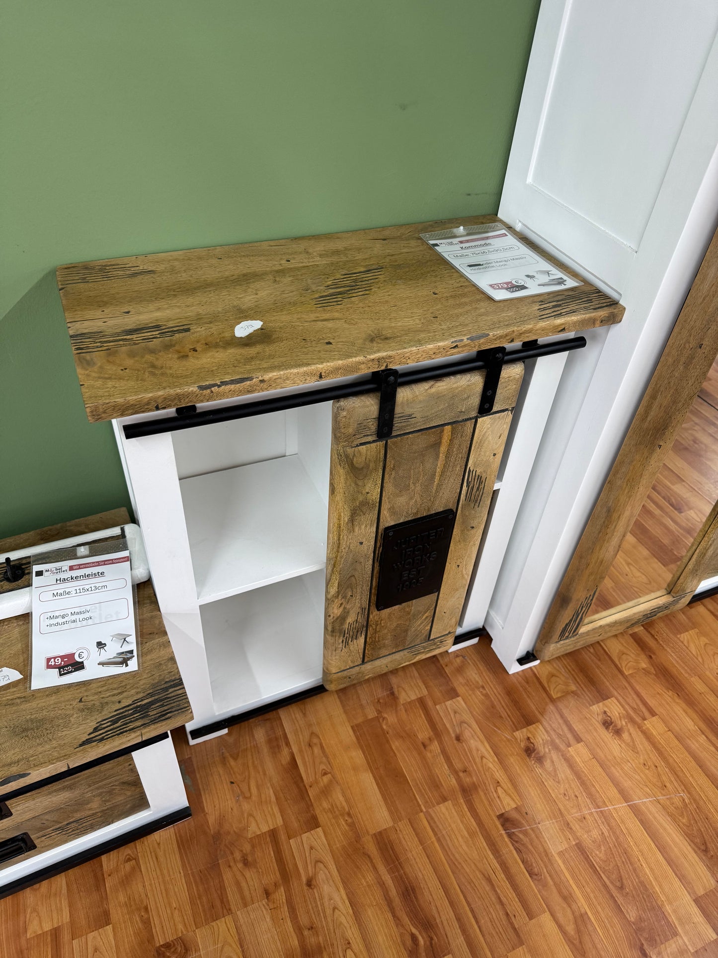 Kommode +Mango Massiv +Industrial Look +verschiedene Varianten