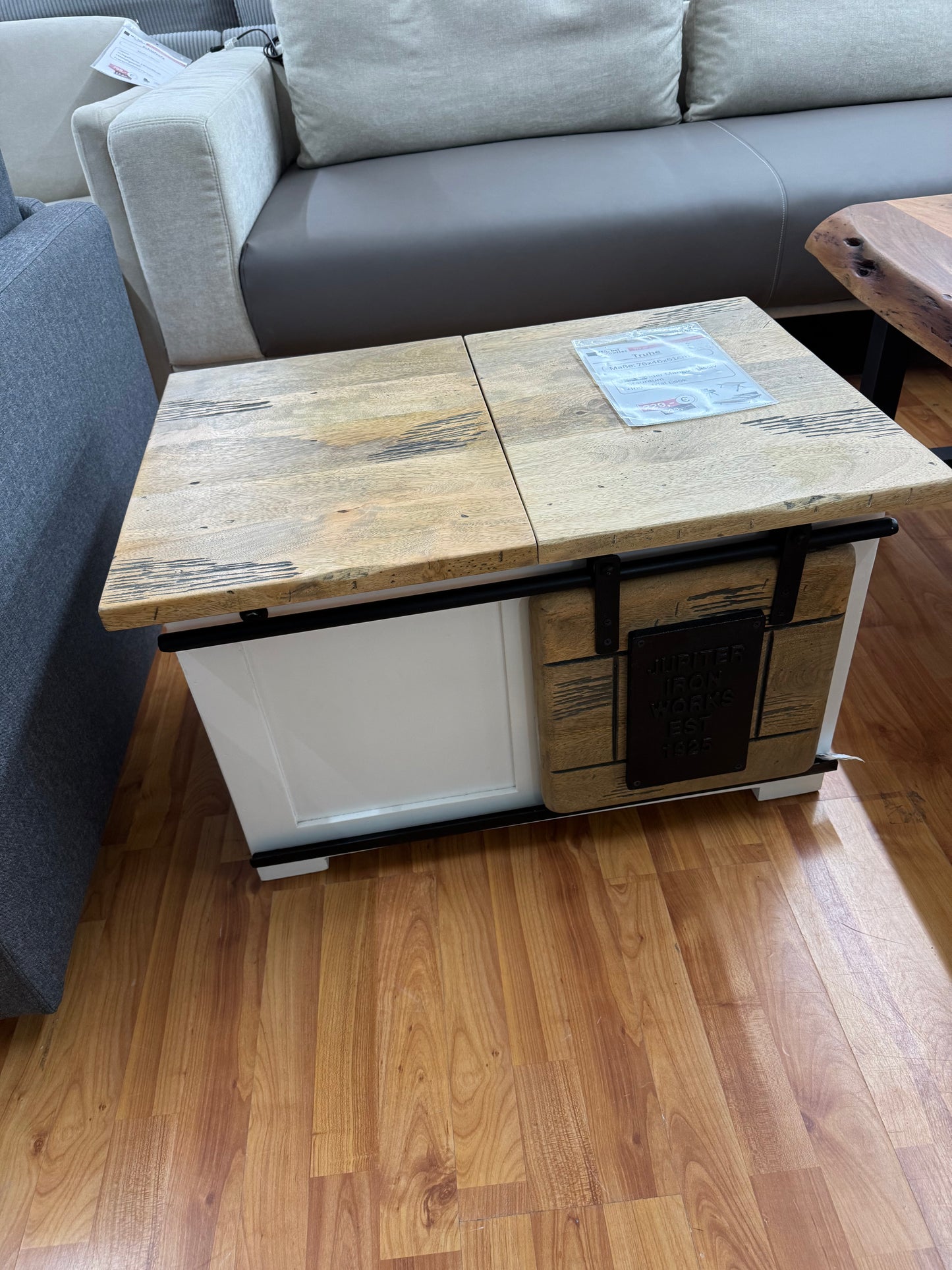 Truhe Couchtisch Kommode +Mango Massiv +Industrial Look +verschiedene Varianten