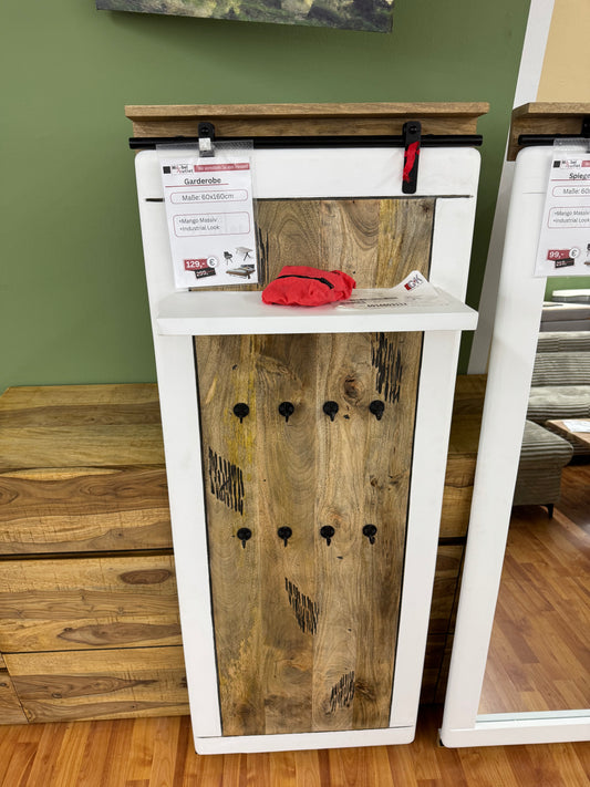 Garderobe +Mango Massiv +Industrial Look +verschiedene Varianten