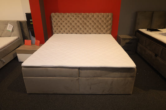 Bett Boxspringbett Kastenbett +Stauraum +Topper 180x200cm