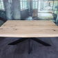 Esstisch Tisch +Vollmassivholz 4cm +Baumkante+Spidergestell