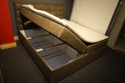 Boxspringbett Kastenbett Bett +Stauraum + Topper