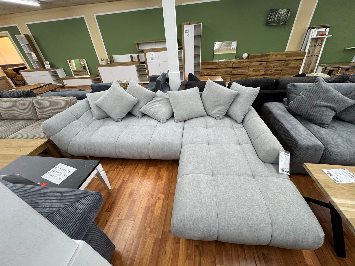 Sofa Couch Wohnlandschaft +Kissen