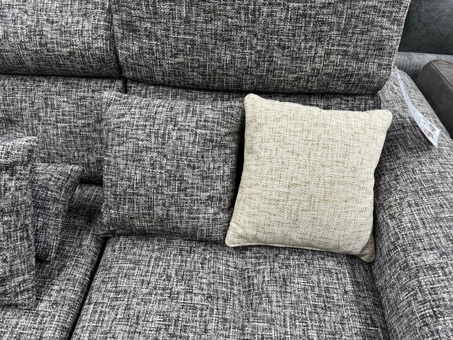 Sofa Couch Wohnlandschaft +elektr. Sitztiefenverstellung +Bettfunktion +Stauraum +Kopfstützenverstellung +Nierenkissen +auch in Beige +Kissen