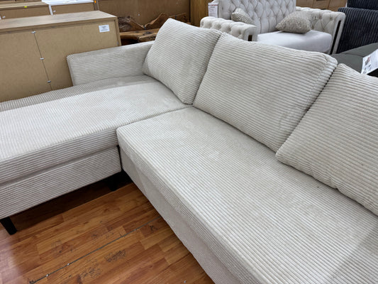 Sofa Couch Wohnlandschaft +Cord-Stoff +Seiten wechselbar +in 4 Farben erhältlich