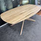 Esstisch Eiche Oval +Massivholz+Gestell-Massivholz  +verschiedene Gestelle  +Lieferbar in 2 Wochen