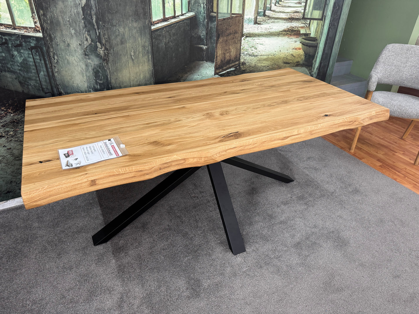 Esstisch Eiche +geölt +Spidergestell +passende Bank erhältlich +Neu auf Lager