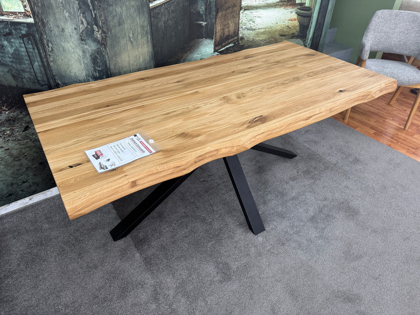 Esstisch Eiche +geölt +Spidergestell +passende Bank erhältlich +Neu auf Lager