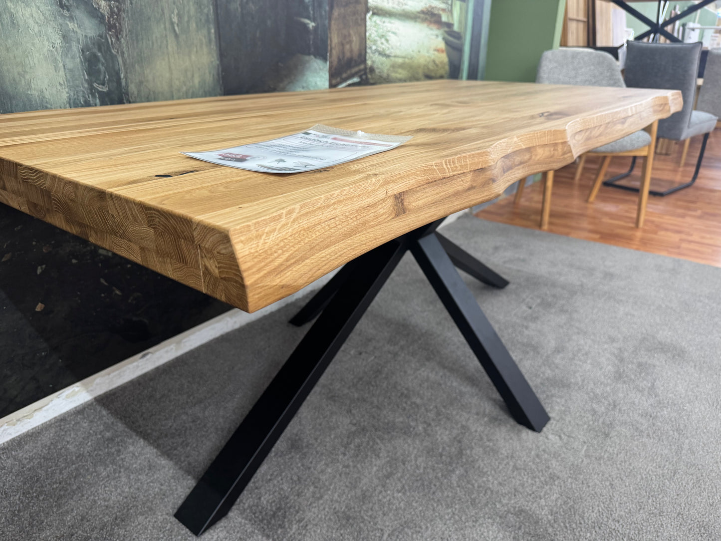 Esstisch Eiche +geölt +Spidergestell +passende Bank erhältlich +Neu auf Lager