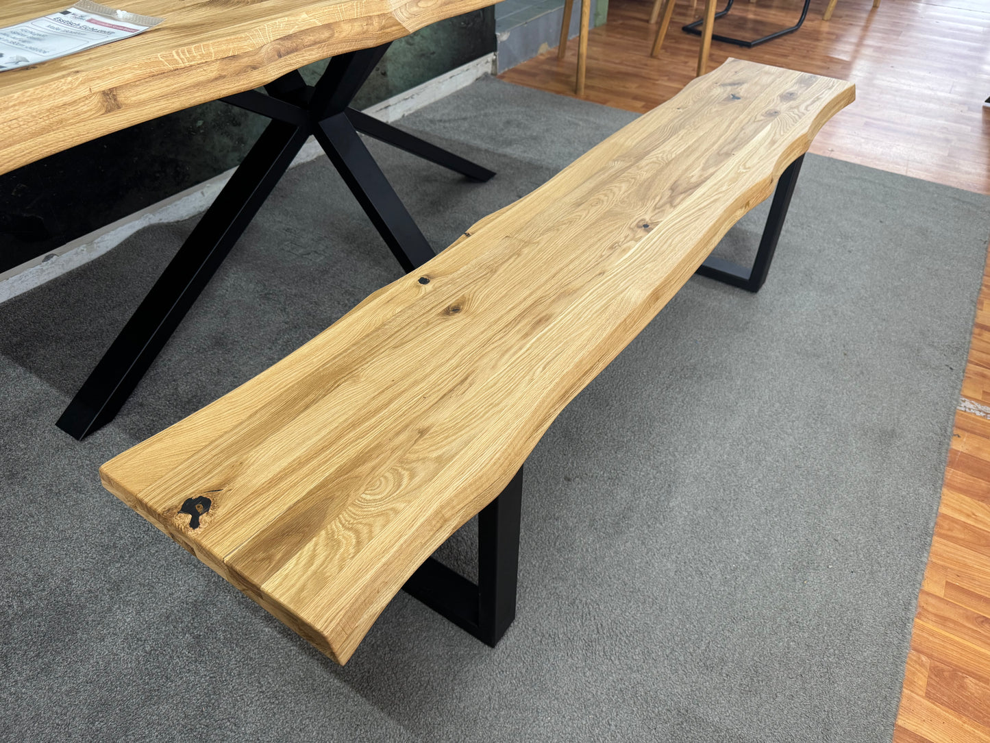 Esstisch Eiche +geölt +Spidergestell +passende Bank erhältlich +Neu auf Lager