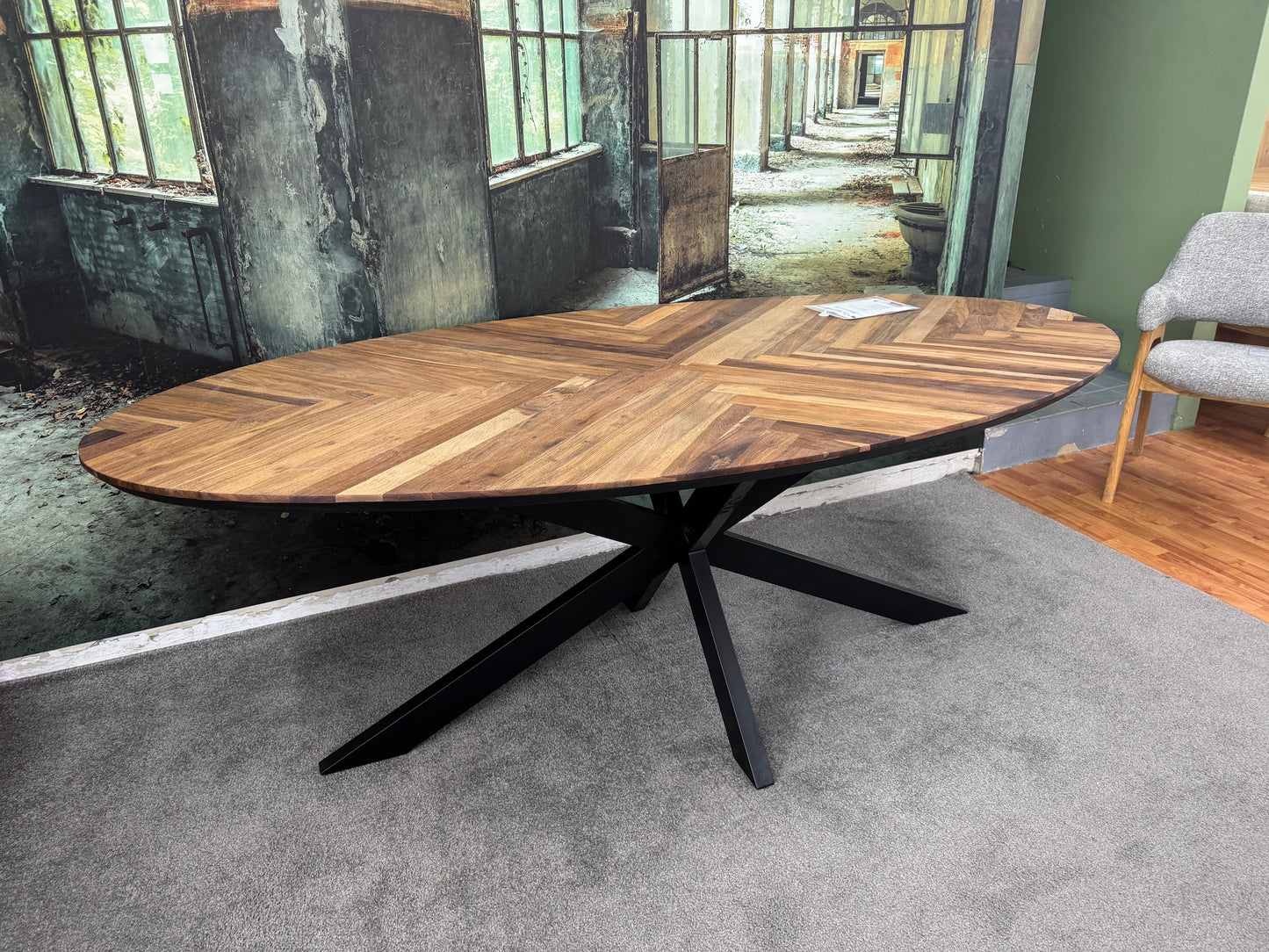 Esstisch Fischgräte +Spiedergestell