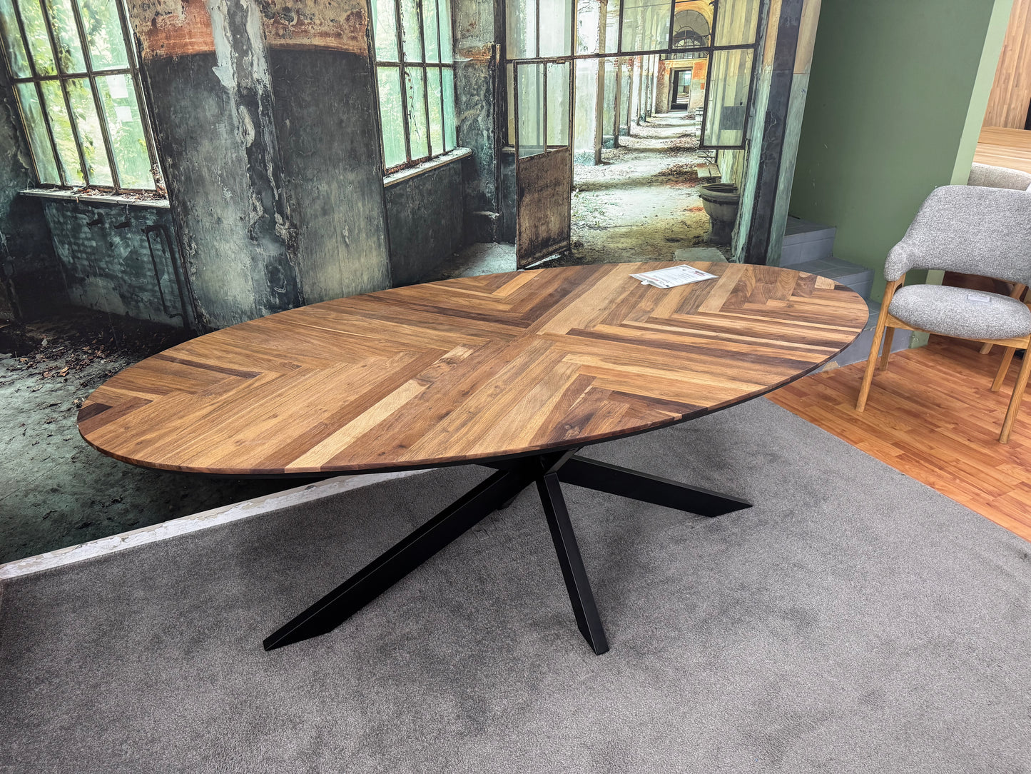 Esstisch Fischgräte +Spiedergestell