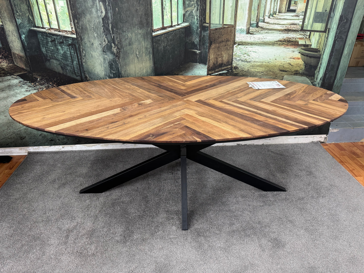 Esstisch Fischgräte +Spiedergestell