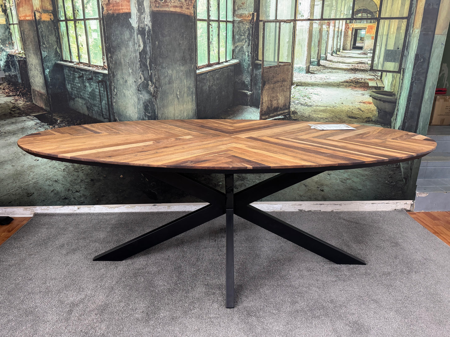 Esstisch Fischgräte +Spiedergestell