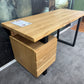 Schreibtisch Eiche +Massivholz +Schubkasten +Massivholzfront +Metallgestell +Neu auf Lager
