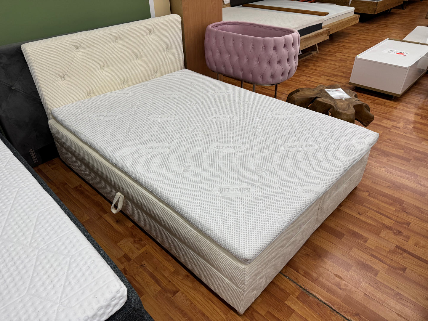 Boxspringbett Bett +vers. Größen +vers. Farben +Topper +Stauraum