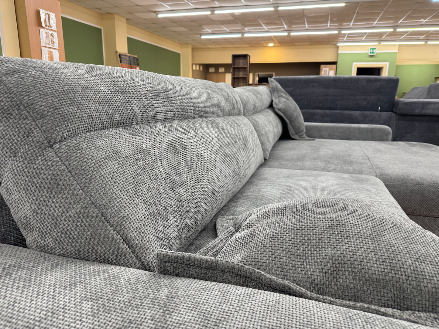 Sofa Couch Wohnlandschaft +Bettfunktion +Stauraum +Kissen