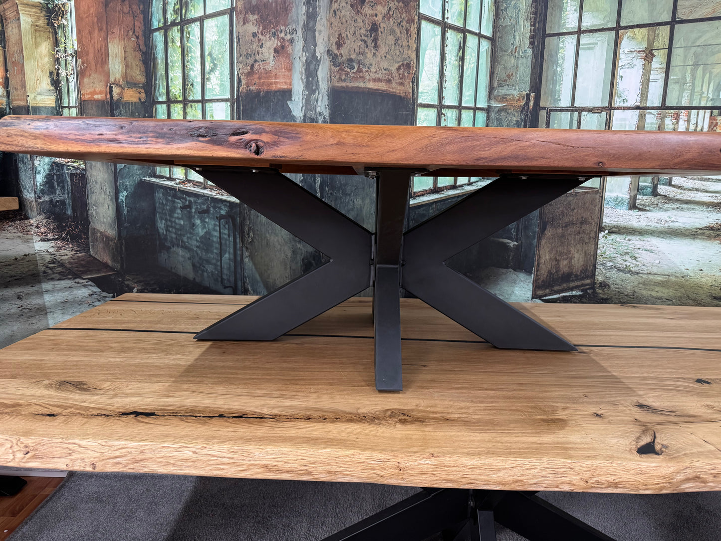 Couchtisch Tisch +Akazie +Massivholz +echte Baumkante +vers. Größen