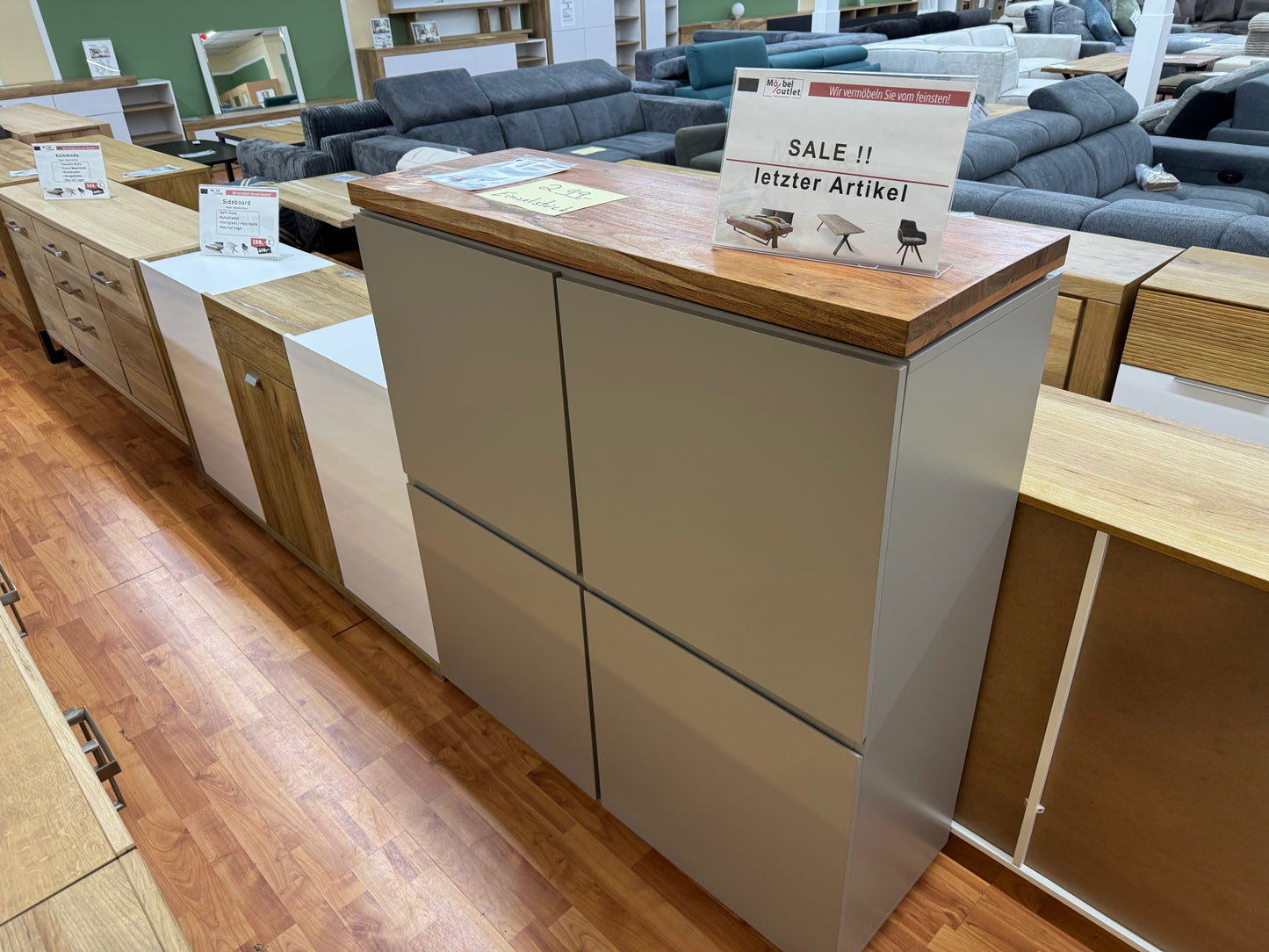 Highboard +Einzelstück +Akazieplatte