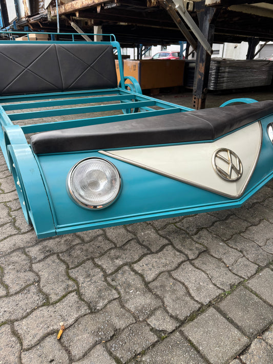 Vw Bulli Bettgestell +Metallgestell +Lederkopfteil +Einzelstück