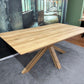Esstisch Tisch Eiche +Vollmassiv+Spider Holz+Auszug 85cm+Auf Lager