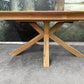 Esstisch Tisch Eiche +Vollmassiv+Spider Holz+Auszug 85cm+Auf Lager