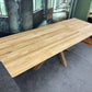 Esstisch Tisch Eiche +Vollmassiv+Spider Holz+Auszug 85cm+Auf Lager
