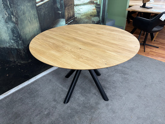 Esstisch Tisch +Auszug +RUND +Vollmassiv Eiche +auf Lager + Spider