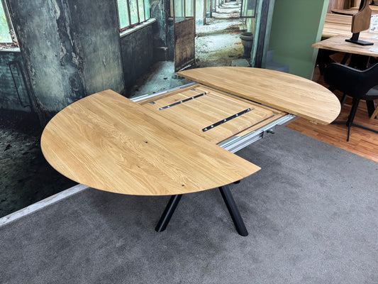 Esstisch Tisch +Auszug +RUND +Vollmassiv Eiche +auf Lager + Spider