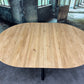 Esstisch Tisch +Auszug +RUND +Vollmassiv Eiche +auf Lager + Spider