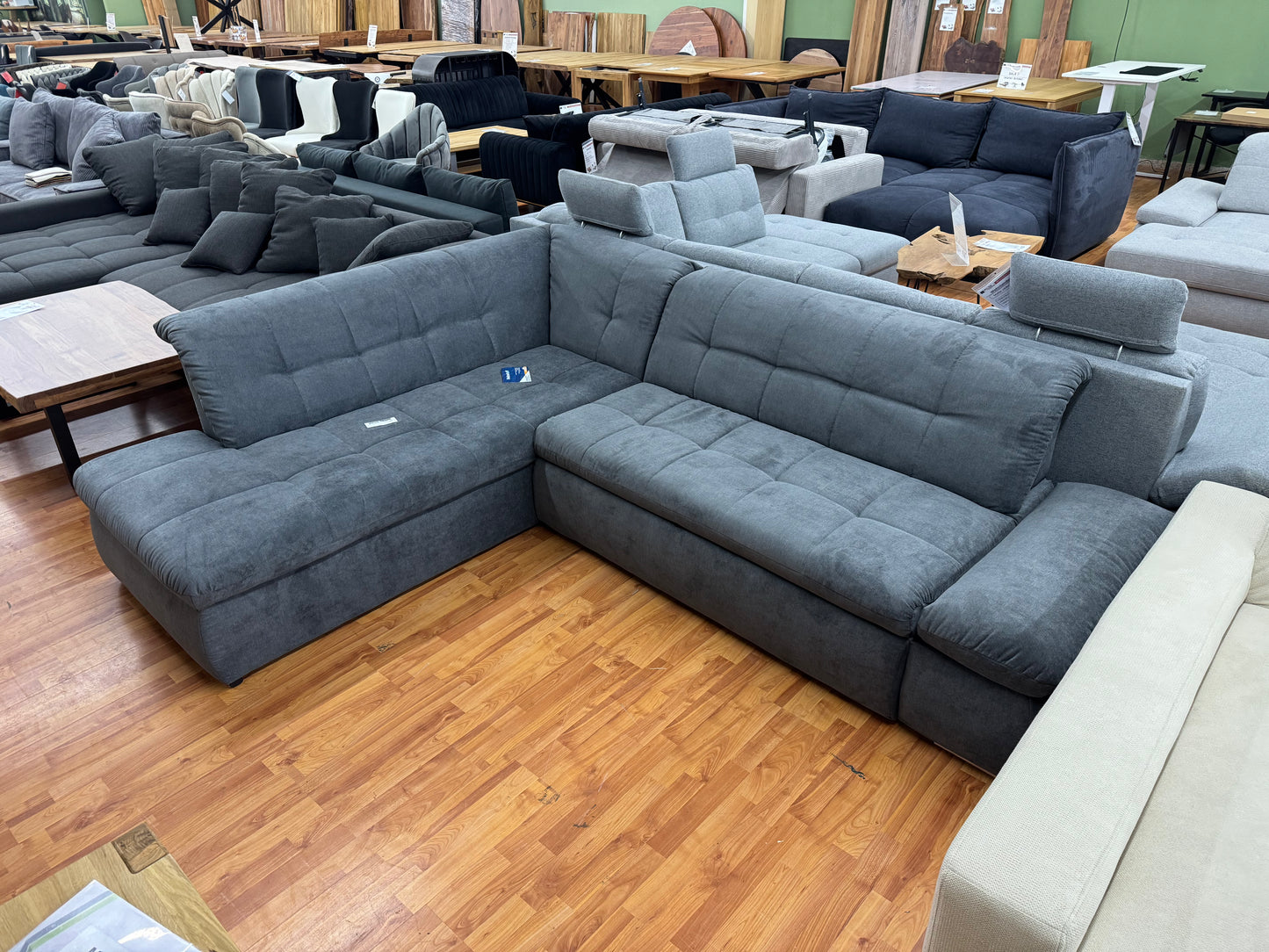 Couch Sofa Wohnlandschaft +Bettfunktion +Armlehnenverstellung