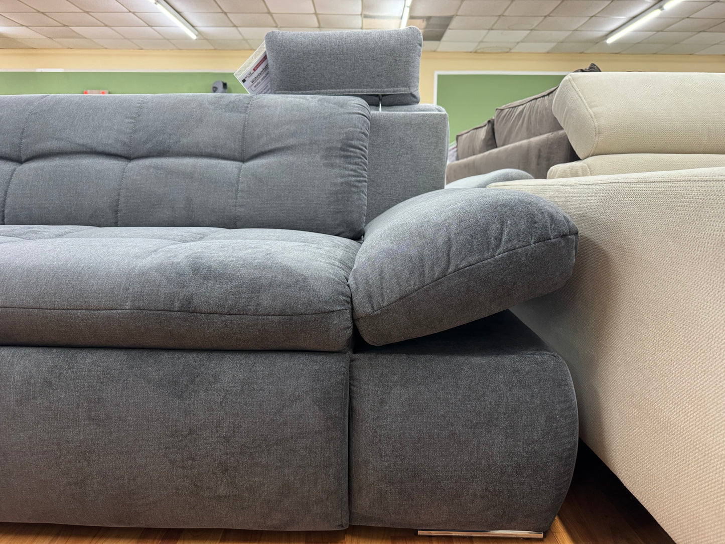 Couch Sofa Wohnlandschaft +Bettfunktion +Armlehnenverstellung
