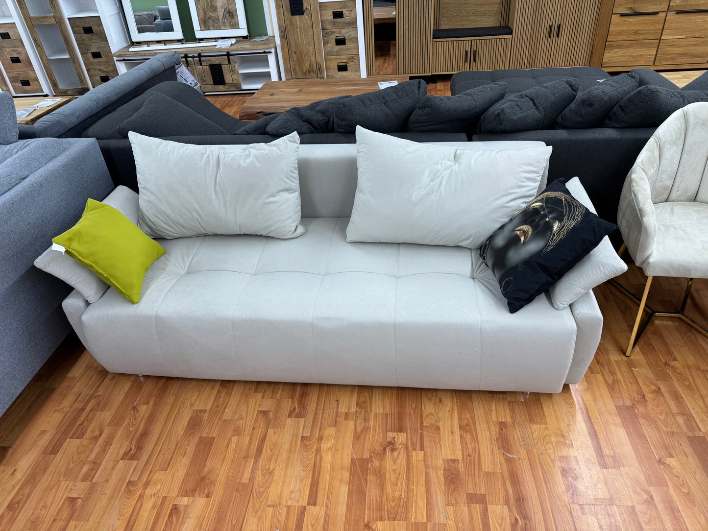 Sofa Couch Wohnlandschaft +Bettfunktion +Stauraum +Kissen