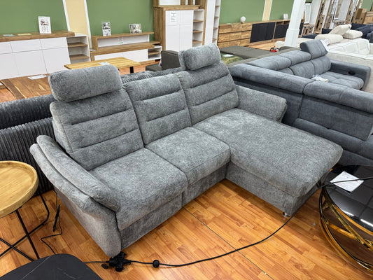 Sofa Couch Wohnlandschaft +elektr. Relaxfunktion +Stauraum +Kopfstützenabnehmbar