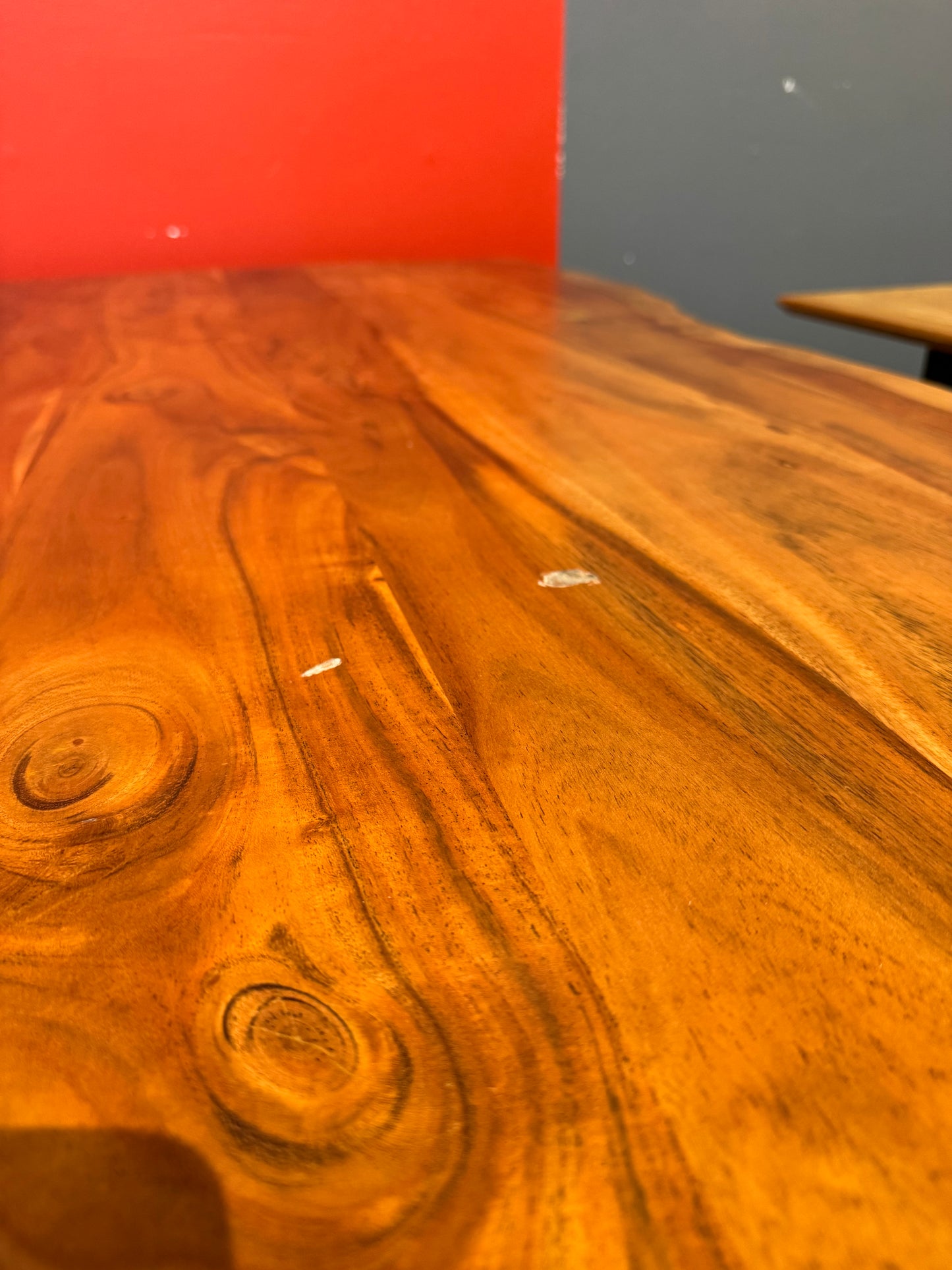 Esstisch Akazie +Massivholz +Metallgestell +B-Ware