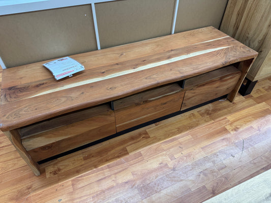 Tv-Board +Akazie +Vollmassiv +Schubladen +Neu auf Lager